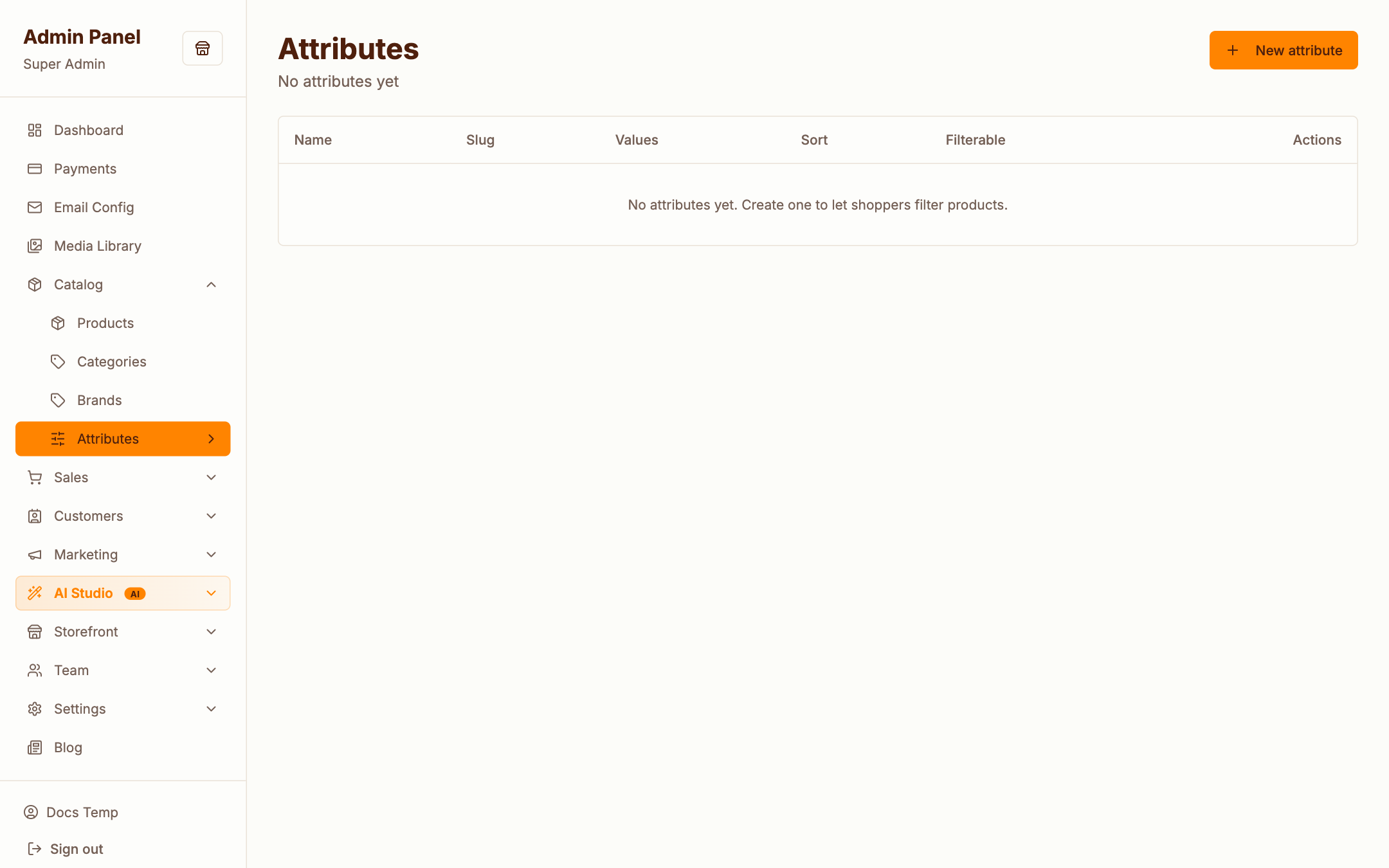 Attributes