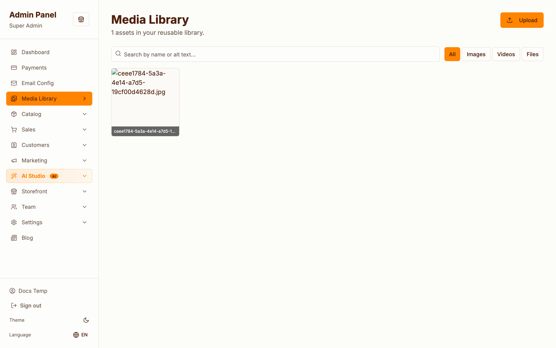 Media library