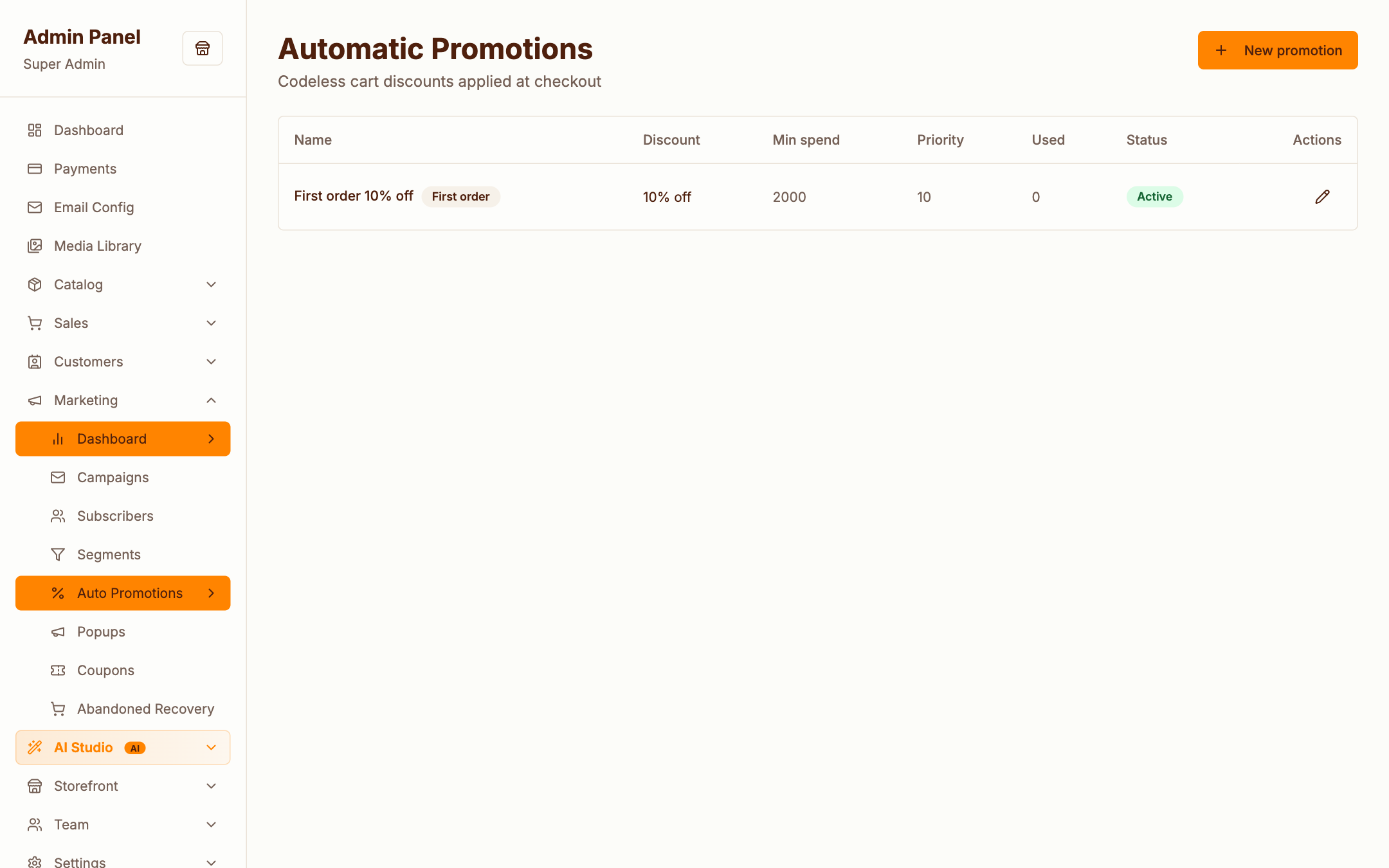 Promotions