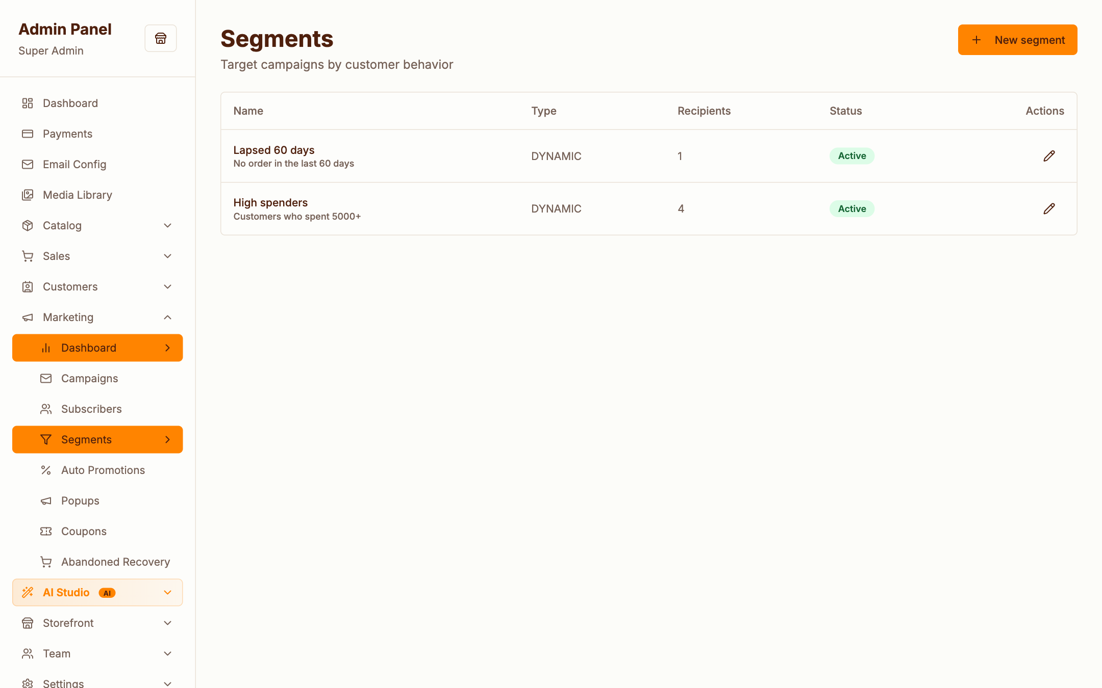 Segments