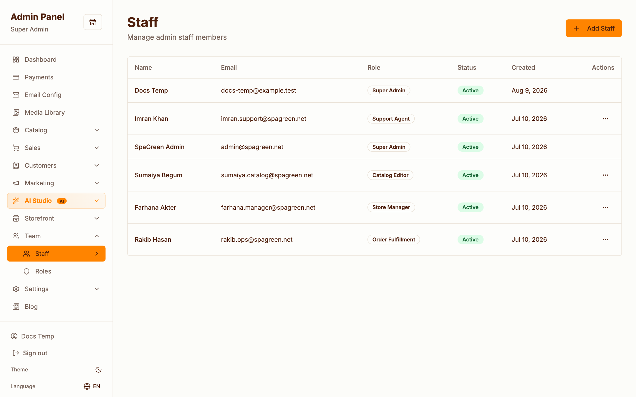 Staff